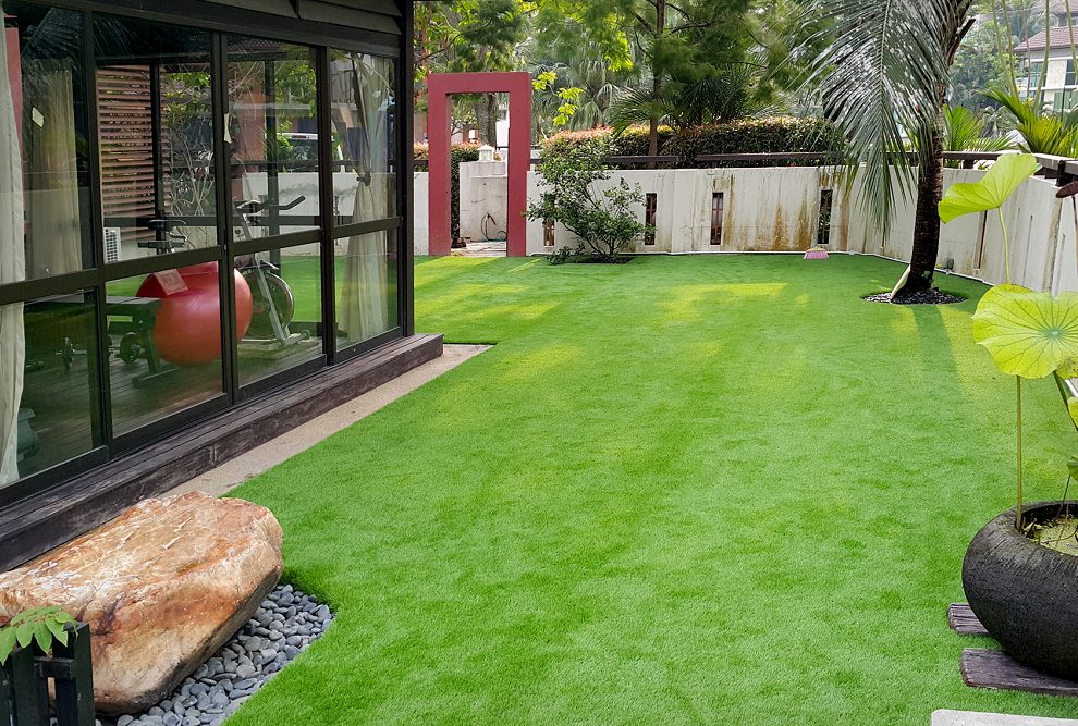 Artificial turf in secret garden, you deserve it!