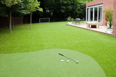 Wow, now we have backyard putting greens!
