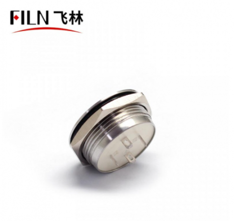 22MM 12V Water Proof Computer Thin Metal Momentary Push Button Switch