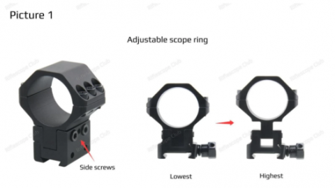 HOW TO RESOLVE SCOPE ELEVATION NOT ENOUGH FOR YOUR .22 LR OR AIRGUN? TRY THE ADJUSTABLE SCOPE RING.