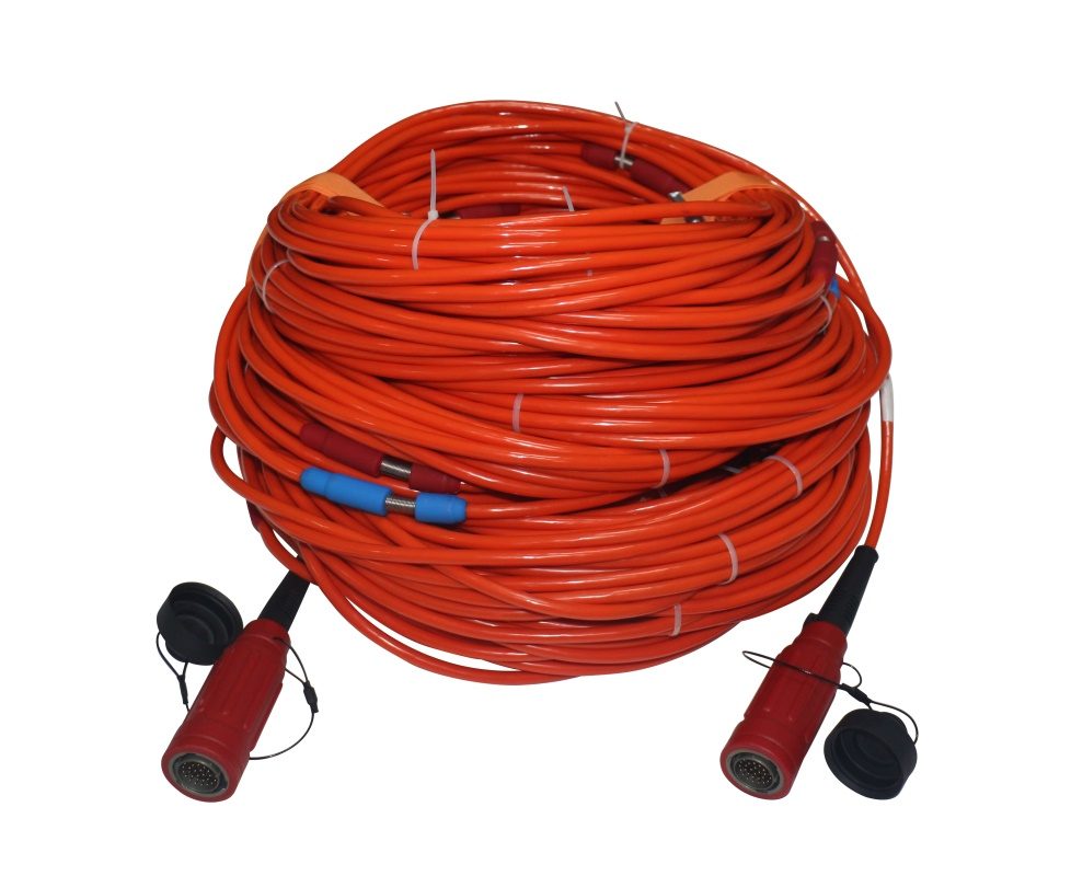 An ERT cable means a cable for electrical resistivity tomography. It is a specialized cable designed for electrical resistivity tomography surveys. ERT cable will work partnering with resistivity meter in water surveys, geological stratigraphy, landside studies, groundwater contaminations, mining detecting, archaeology, subsoil cavities detection, etc. The ERT cable is suitable for the methodology of Electrical Resistivity Tomography(ERT, Electrical Imaging), Vertical Electrical Soundings(VES), Electrical Profiling(EP), Self Potential(SP) and Induced Polarization(IP). The ERT cable is made of high quality polyurethane, pure copper wires along with Kevlar, which made the ert cable with high tensile strength and high resistance to abrasion and frost.  The ERT cables supplied by Seis Tech could not only use for land surveys, but also for surveys in water areas, transition zones and borehole surveys. Cable electrodes of the ert cable could be made of nickel wire, copper tube, stainless tube or phosphor bronze plate. And is very convenient to connect such cable electrodes to classical electrode pins by cable jumpers(cable to electrode jumpers). And there is no need to use electrode pins when surveying in water and boreholes as the surface area of electrodes in ert cables has low contact resistance in such conditions. Seis Tech supplies assorted ert cables with different cable electrodes( 8/10/11/12/16/18/20/24/32/48) as per clients’ requests. Also, the ert cables are compatible with almost all mainstream resistivity systems such as ABEM LS, ARES, PASI RM1, IRIS Syscal Pro, etc. We also supply classical electrode pins(external electrodes) for electrical profiling and sounding measurements. The electrode pins could be made of stainless steel, copper or titanium alloy with durable design and manufacturing. Electrodes pins, cable jumpers and ert cables make a perfect package of accessories for various resistivity systems. Assorted reliable connectors could be installed at one end or both ends of the ert cable. And we have cable connectors available for different resistivity systems i.e ABEM LS, ARES, PASI RM1, IRIS Syscal Pro, etc. Considering the mass weight of a multi-electrode ert cable with length of hundreds of meters, clients usually split the ert cable into several sections and in this case adaptors are also necessary to connect different sections of ERT cables into a single line.