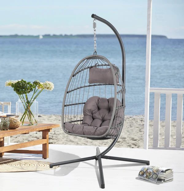 Leura Hanging Egg Chair with Stand